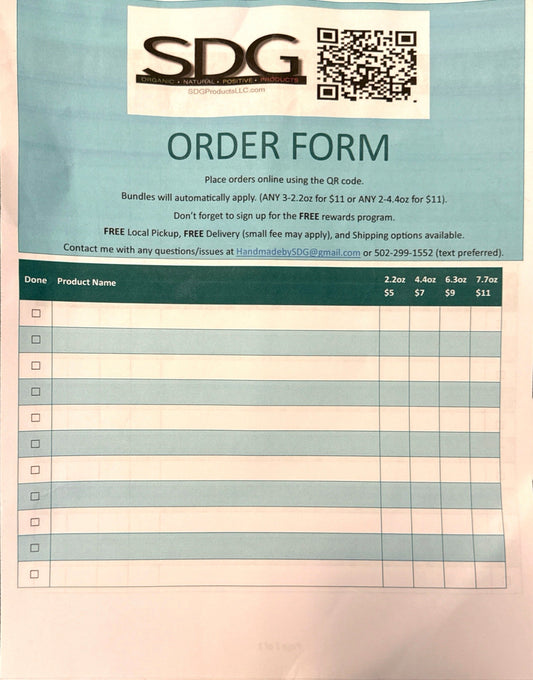 New Order Forms Available Now
